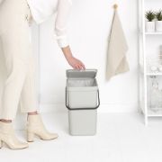 Снимка на Кош за смет за разделно събиране Brabantia Sort&Go 25L, Light Grey