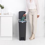 Снимка на Кош за смет с педал Brabantia StepUp 40L, Dark Grey