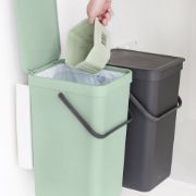 Снимка на Кош за смет за разделно събиране Brabantia Sort&Go 2x16L,  Dark Grey & Jade Green