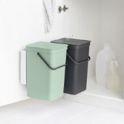 Снимка на Кош за смет за разделно събиране Brabantia Sort&Go 2x16L,  Dark Grey & Jade Green