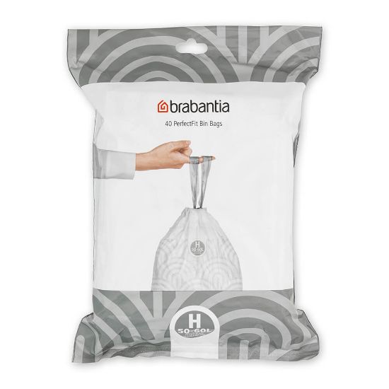 Снимка на Торба за кош Brabantia PerfectFit Touch/Push/Big Bin размер H, 50-60L, 40 броя, пакет