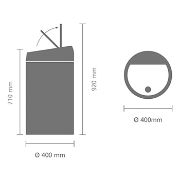 Снимка на Кош за смет Brabantia Touch Bin 60L, Soft Beige