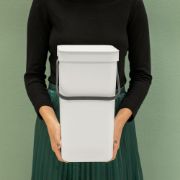 Снимка на Кош за смет за разделно събиране Brabantia Sort&Go 12L, Light Grey