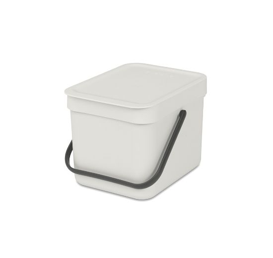 Снимка на Кош за смет за разделно събиране Brabantia Sort&Go 6L, Light Grey