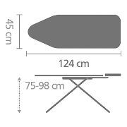 Снимка на Маса за гладене Brabantia C 124x45cm с поставка за парогенератор, Fresh Breeze