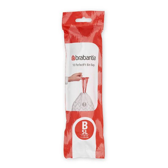 Снимка на Торба за кош Brabantia PerfectFit Slide/Paper Bin размер B, 5L, 10 броя, ролка