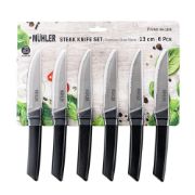 Снимка на Ножове за стек комплект Muhler Prima MR-1256 13cm, 6 броя.
