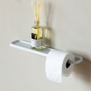 Снимка на Държач за тоалетна хартия с рафт Brabantia MindSet Mineral Fresh White