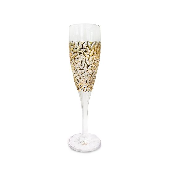 Снимка на Чаша за шампанско Bohemia 1845 Nicolette Golden Marble 180ml, 6 броя