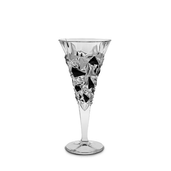 Снимка на Чаша за вино Bohemia 1845 Glacier Matt Fond and Black Lister 250ml, 6 броя