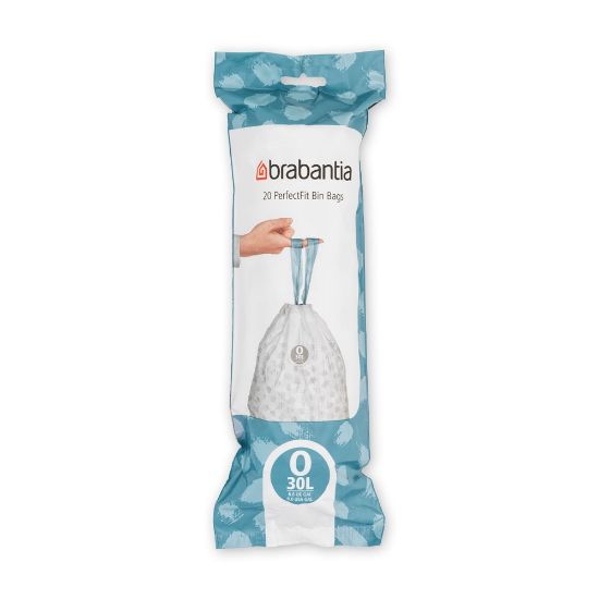 Снимка на Торба за кош Brabantia PerfectFit FlatBack+/Bo размер O, 30L, 20 броя, ролка