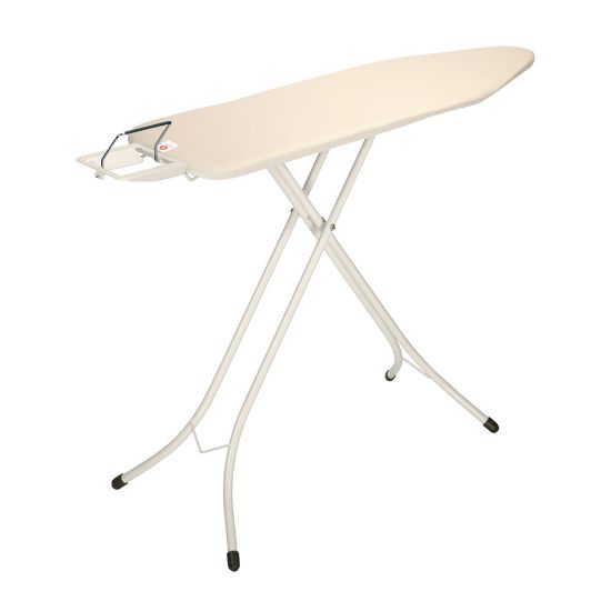 Снимка на Маса за гладене Brabantia B 124x38cm с поставка за ютия, Ecru
