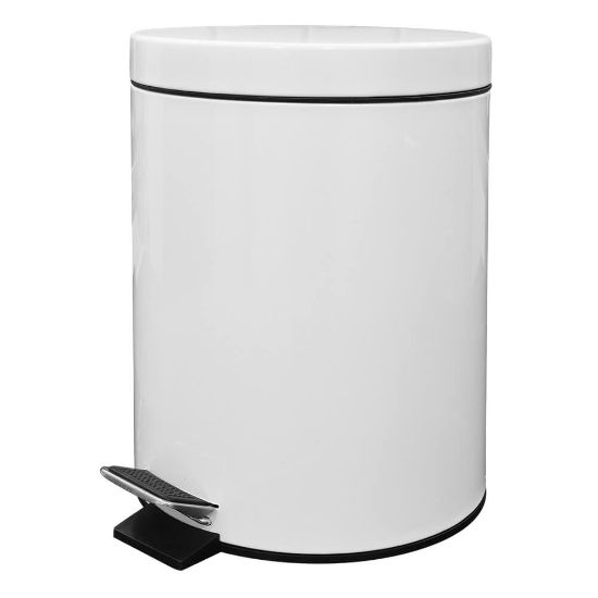 Снимка на Кош за смет Muhler MR-530W 5L, бял гланц