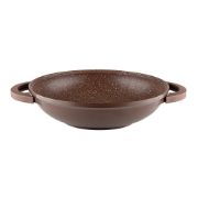 Снимка на Тиган уок с капак Muhler Mia MR-3285M 32x8.5cm, 3.8L, шоколад, лят алуминий