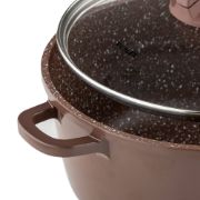 Снимка на Тенджера Muhler Mia MR-1649M 16x7.5cm, 1.2L, шоколад, лят алуминий