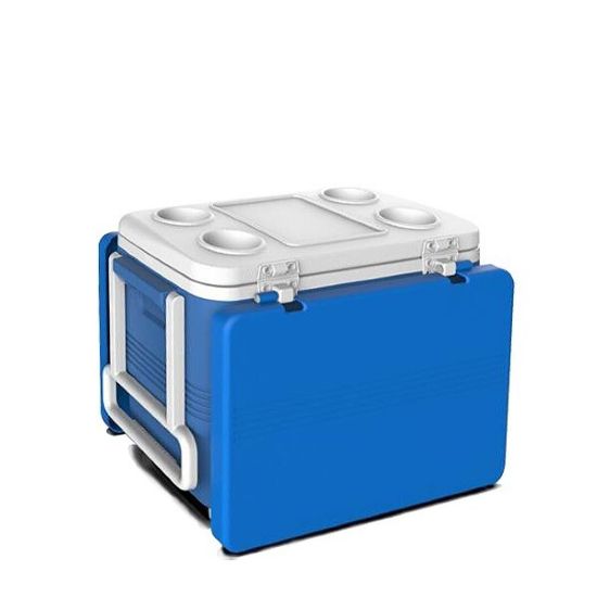Снимка на Хладилна кутия Atlantic 45L, пасивна, синя, с табла