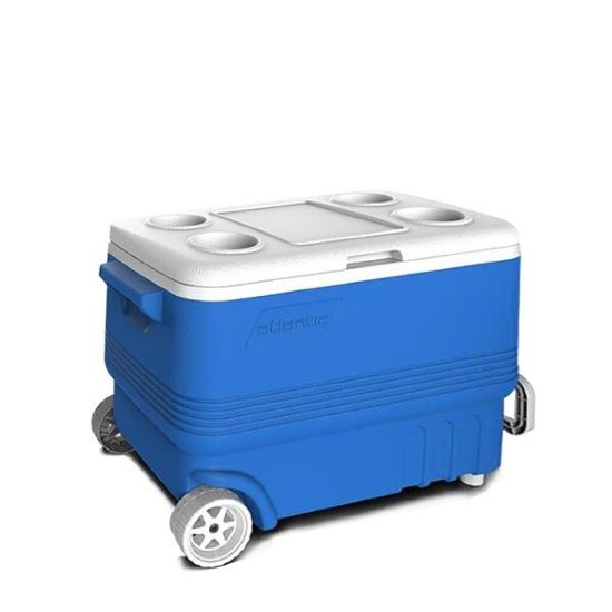 Снимка на Хладилна кутия Atlantic 45L, пасивна, синя, с колела