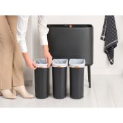 Снимка на Кош за смет Brabantia Bo Touch 3x11L, Confident Grey