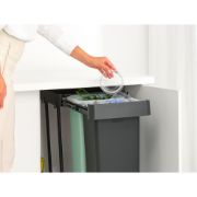 Снимка на Кош за смет за разделно събиране Brabantia Sort&Go 2x30L, Dark Grey & Jade Green
