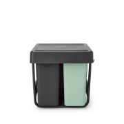 Снимка на Кош за смет за разделно събиране Brabantia Sort&Go 2x10L+20L, Dark Grey & Jade Green