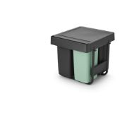 Снимка на Кош за смет за разделно събиране Brabantia Sort&Go 2x10L+20L, Dark Grey & Jade Green