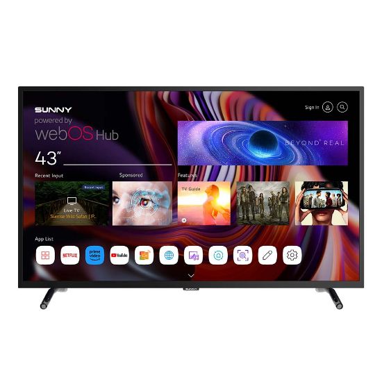 Снимка на Телевизор Sunny 43" FHD SN43DIL540-0276, Smart, WebOS, Frameless, DVB-T2/C/S2, DLED