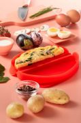 Снимка на Съд за приготвяне на омлет в микровълнова Lekue, полукръг
