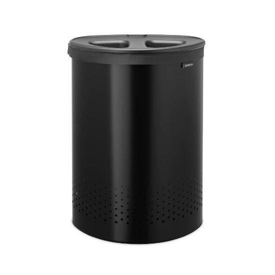 Снимка на Кош за пране Brabantia Selector 55L, Matt Black, пластмасов капак