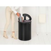 Снимка на Кош за пране Brabantia Selector 55L, Matt Black, пластмасов капак
