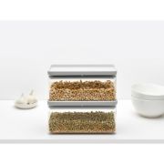 Снимка на Кутия за съхранение на продукти Brabantia Tasty+ Stackable 1.5L, Light Grey