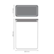 Снимка на Кутия за съхранение на продукти Brabantia Tasty+ Stackable 5.4L, Light Grey