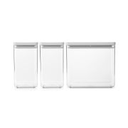 Снимка на Кутии за съхранение на продукти комплект Brabantia Tasty+ Stackable 2x1.6L+1x3.5L Light Grey