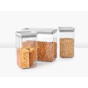 Снимка на Кутии за съхранение на продукти комплект Brabantia Tasty+ Stackable 2x1.6L+1x3.5L Light Grey