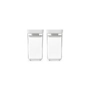 Снимка на Бурканчета за съхранение на подправки комплект Brabantia Tasty+ Stackable 2x0.15L Light Grey