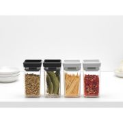 Снимка на Бурканчета за съхранение на подправки комплект Brabantia Tasty+ Stackable 2x0.15L Light Grey