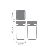 Снимка на Бурканчета за съхранение на подправки комплект Brabantia Tasty+ Stackable 2x0.15L Light Grey