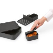 Снимка на Кутия за обяд Brabantia Make&Take 2L, Dark Grey, с разделители