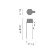 Снимка на Бутилка Brabantia Make&Take 500ml Jade Green, с цедка