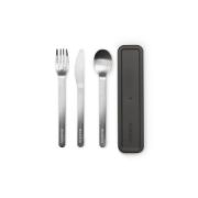 Снимка на Комплект прибори за хранене Brabantia Make&Take 3 части, Dark Grey