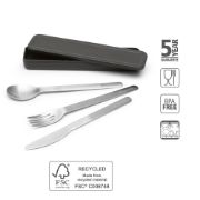 Снимка на Комплект прибори за хранене Brabantia Make&Take 3 части, Dark Grey