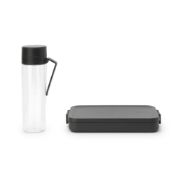 Снимка на Комплект за обяд Brabantia Make&Take 2 части, Dark Grey, бутилка и кутия
