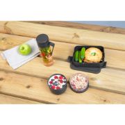 Снимка на Комплект за закуска Brabantia Make&Take 3 части, Dark Grey, бутилка,купа,кутия