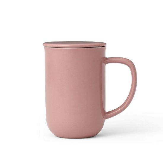 Снимка на Чаша за чай с цедка VIVA Minima Stone Rose 500ml