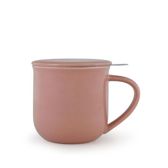 Снимка на Чаша за чай с цедка VIVA Minima Stone Rose 350ml