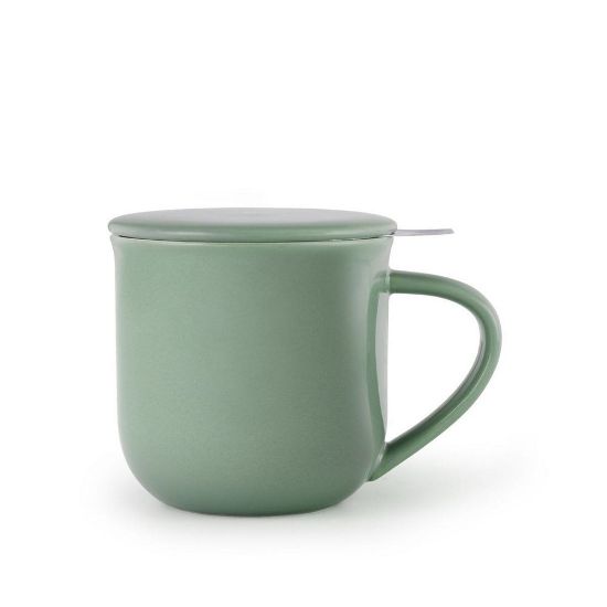 Снимка на Чаша за чай с цедка VIVA Minima Stone Green 350ml