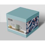Снимка на Чаша за чай с цедка VIVA Minima Stone Green 350ml