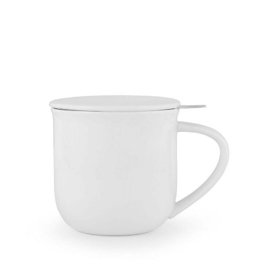 Снимка на Чаша за чай с цедка VIVA Minima Pure White 350ml