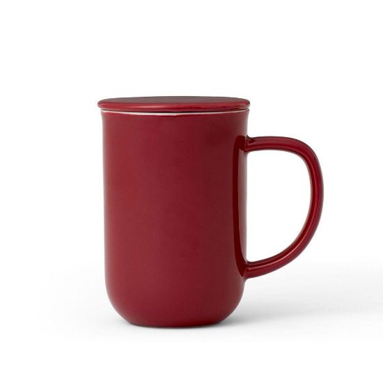 Снимка на Чаша за чай с цедка VIVA Minima Cranberry 500ml