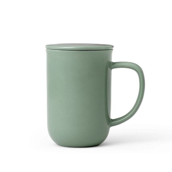 Снимка на Чаша за чай с цедка VIVA Minima Stone Green 500ml