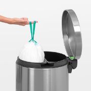 Снимка на Кош за смет с педал Brabantia Silent Twin 2x20L, Matt Steel Fingerprint Proof